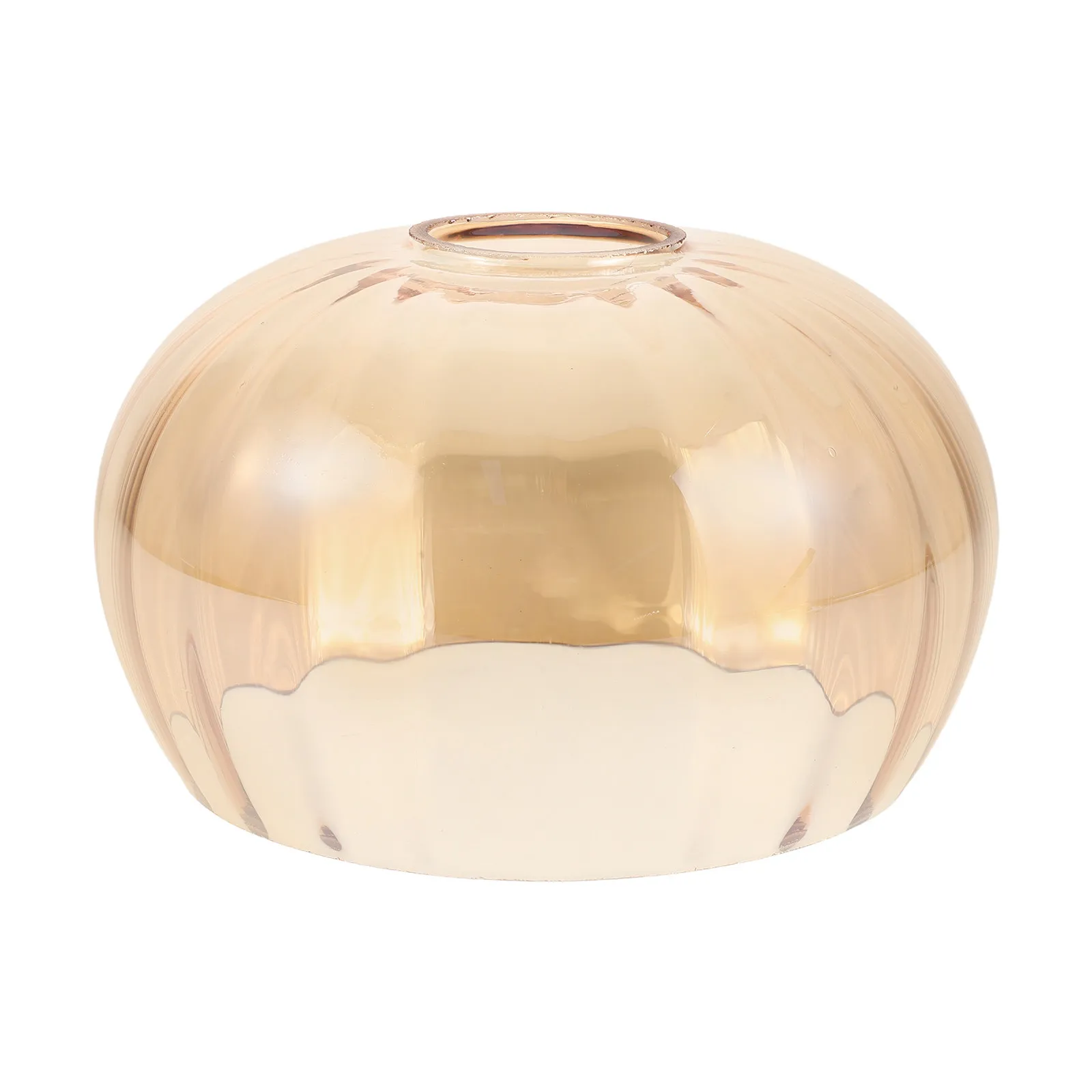 Amber Double Opening Glass Pendant Lamp Shade Replacement Globe Lamp Shade for Dining Room Ceiling Light E27 Glass Pendant Light