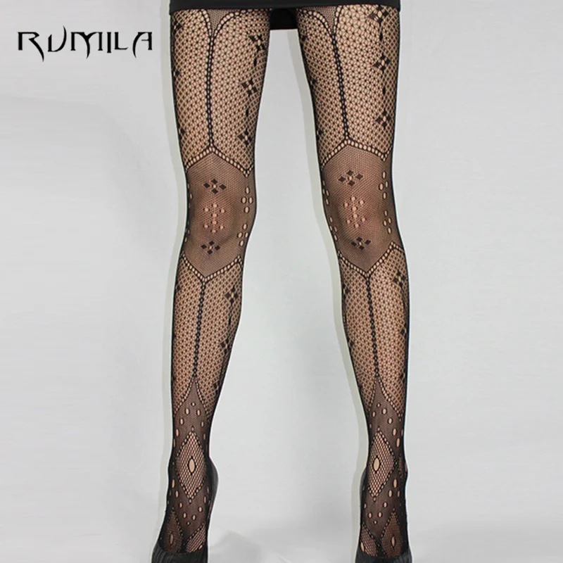 

Fashion Womens Lady Girls Black Sexy Fishnet Pattern Jacquard Stockings Pantyhose Tights skull Woman 1pcs dww35