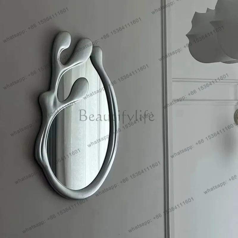 LD Funky Moving Mirror Modern Living Room Girls Men Irregular Luxury Hanging Bathroom Mirror Bedroom   Home Decorations