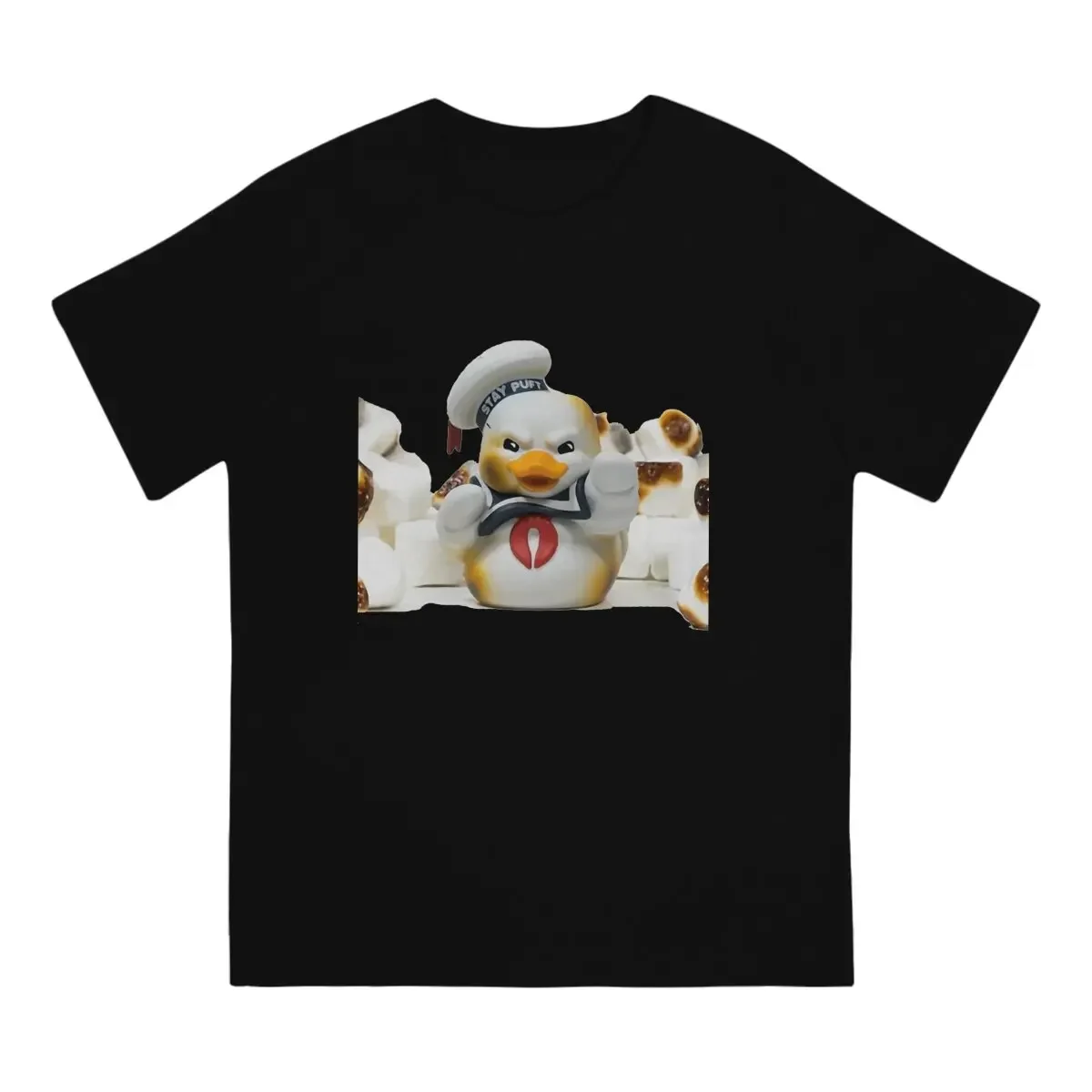 Attack Of The Marshmallow Newest TShirt for Men Marshmallow Round Collar Basic T Shirt Hip Hop Gift Clothes Streetwear