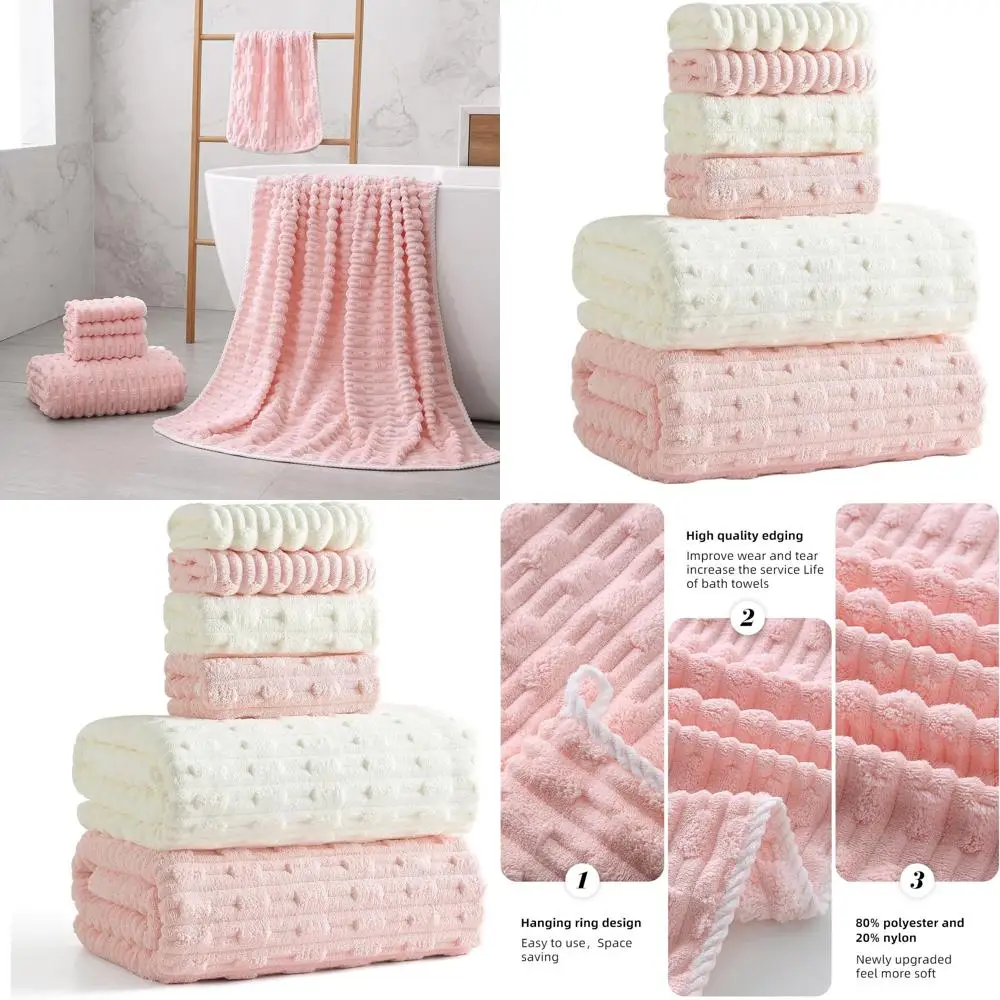 

Набор больших банных полотенец 40x80 см, 6 штук, для взрослых, быстросохнущие, легкие, без ворса, впитывающие, из микрофибры в полоску