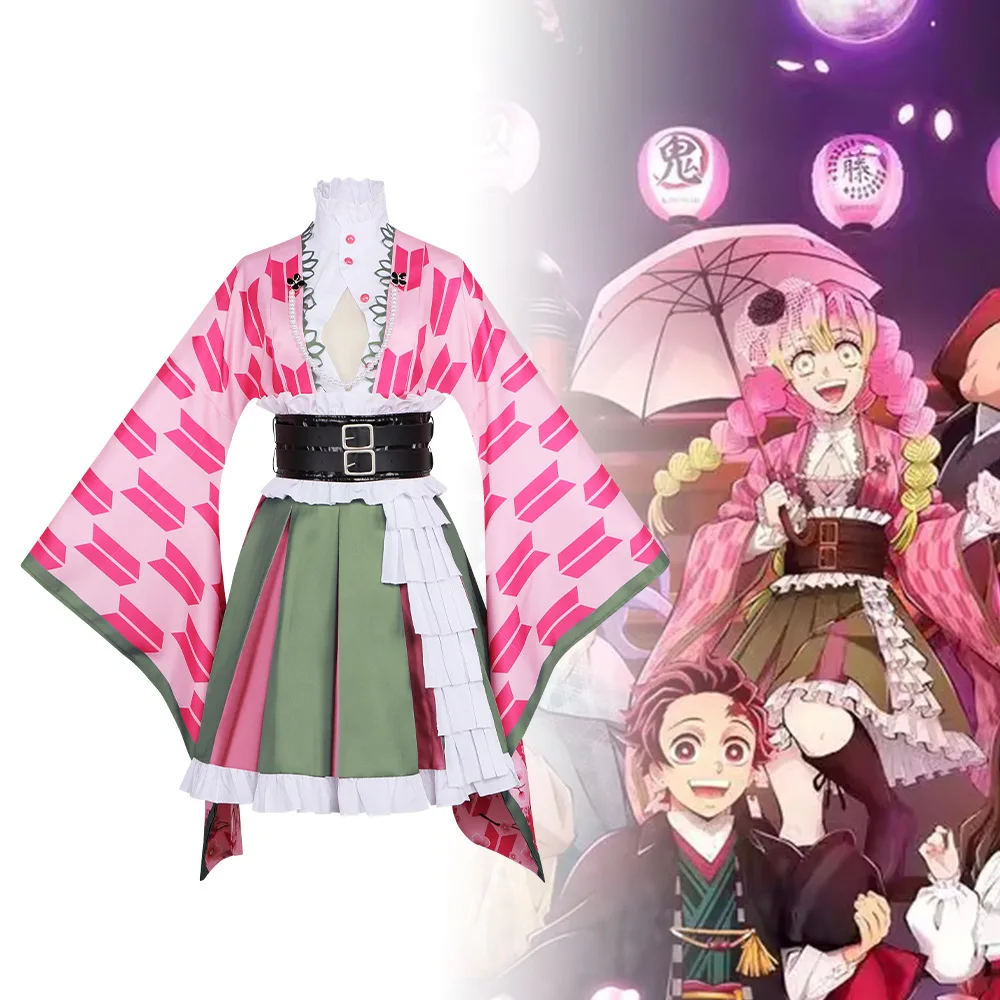 

Костюм для косплея Канроджи Мицури: кимоно, наряд для выступлений, аниме-персонаж, Хэллоуин, маскарад, одежда для взрослых женщин