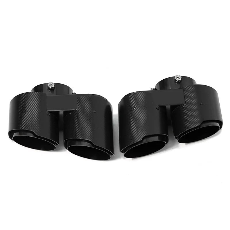 1Pair Quad Carbon Fiber Exhaust Tip Exhaust Muffler Tip For BMW X5 G05 X6 G06 X7 G07 2019+ Tailpipe Exhaust System Nozzle