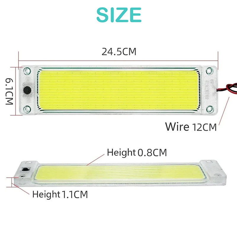 2PCS/4PCS Vehicle Ceiling Light with Switch 12V 24V Interior Lamp for Car RV Camper Van Bus Motorhome Kitchen Durable PC Shell