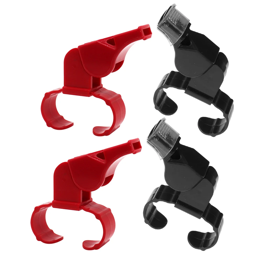 

4pcs Referee Ring Whistle Loud Dual Tone Basketball Football Volleyball Gym Hiking Outdoor Travel Whistle Teacher