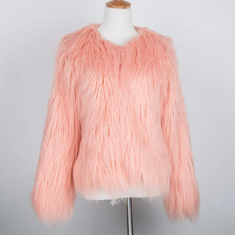 Winter Coat Jacket Women Thickened and Warm Artificial Fur Coat Fur Drop