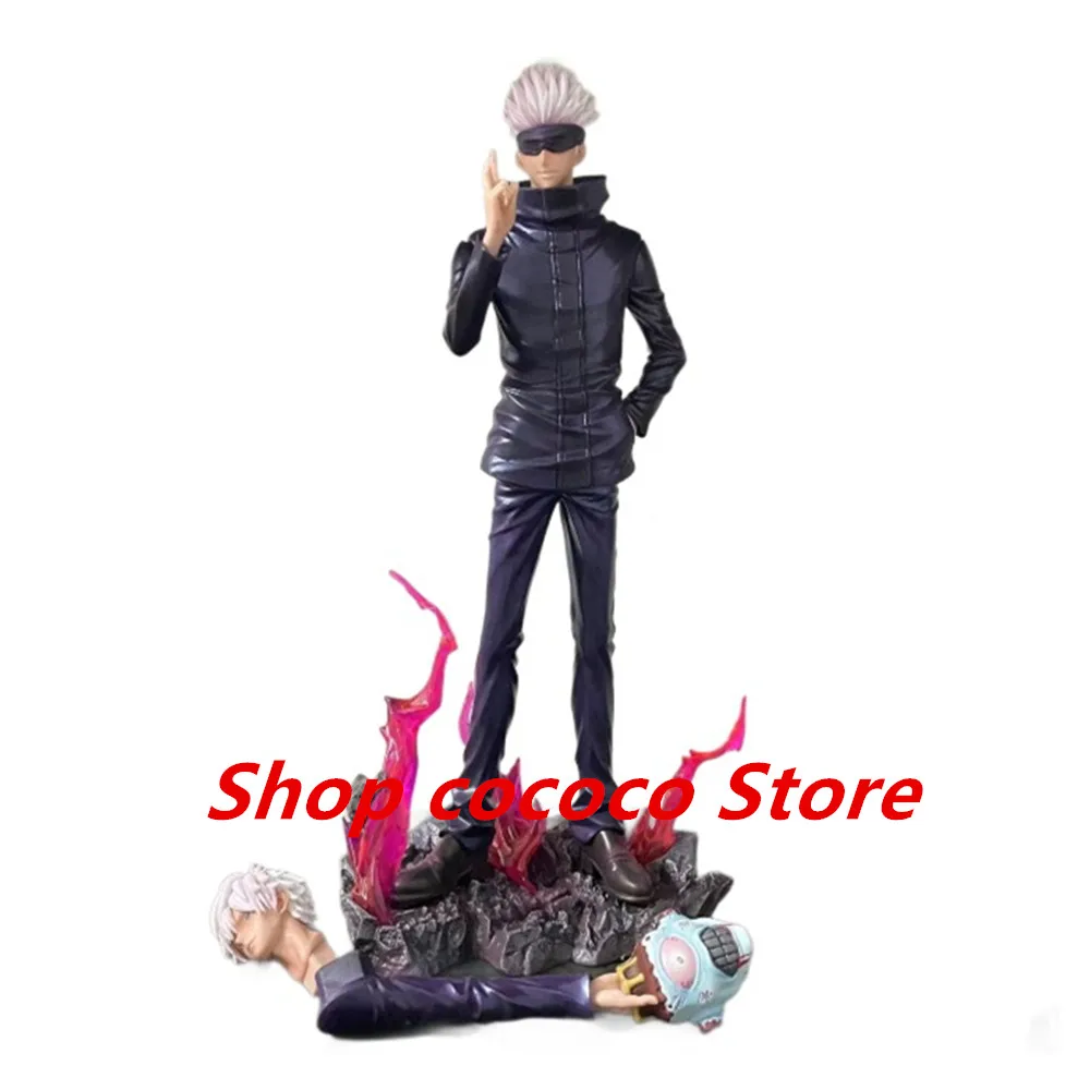 

Anime Jujutsu Kaisen Figure Satoru Gojo Figures Two Head Two Arms Action Figurine Model Statue Decoration Dolls Toy Kids Gifts