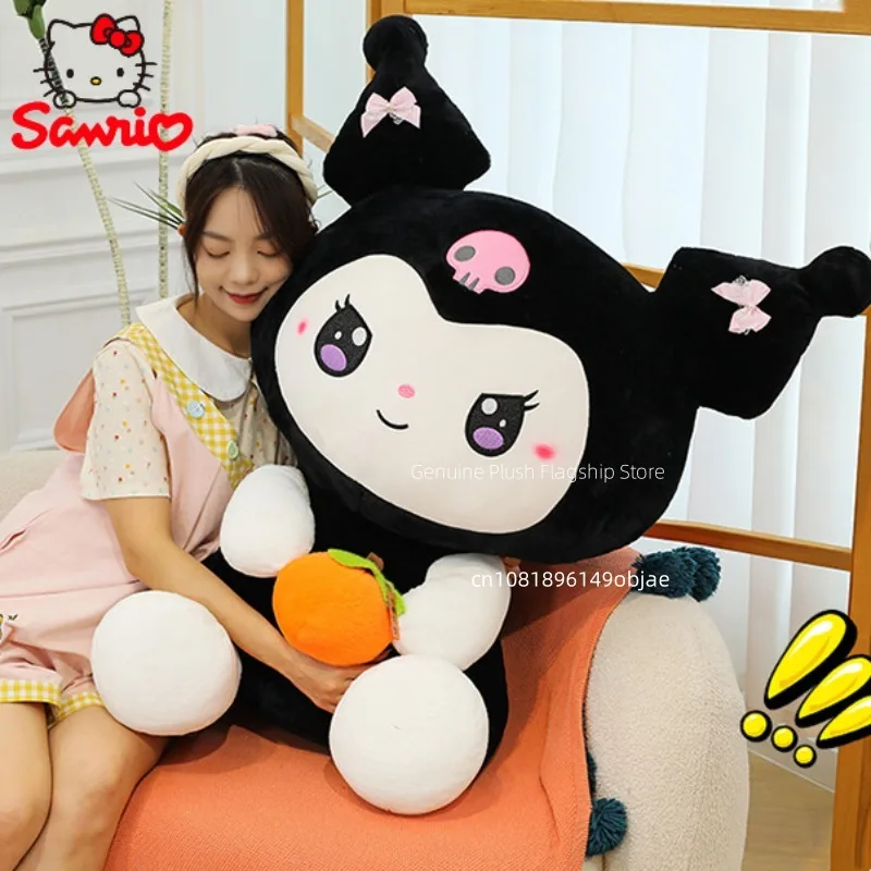 

90 см супер большой размер Sanrio Kuromi My Melody аниме плюшевая кукла с фруктами Kawaii плюшевые подушки орнамент детский подарок