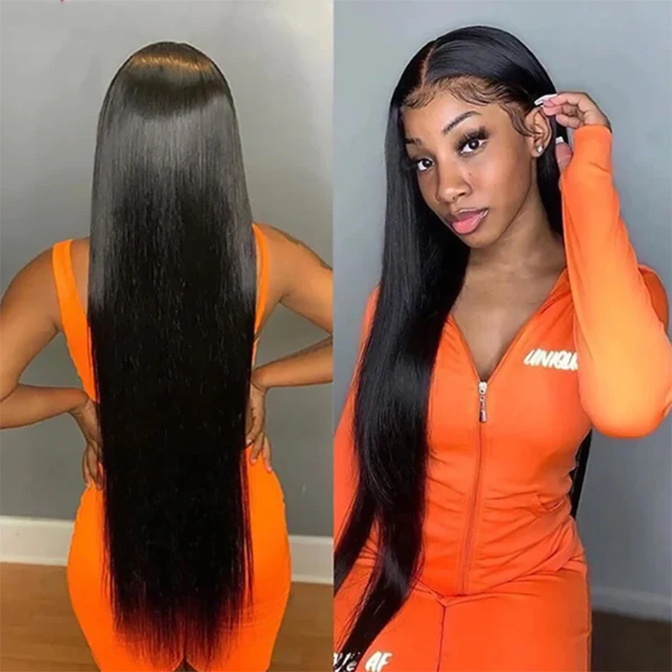 12A Ready To Wear Brazilian Lace Front Human Hair Wigs13x4 Straight Lace Frontal Wigs Pre Cut No Glue Lace Wigs Pre Plucked 180%