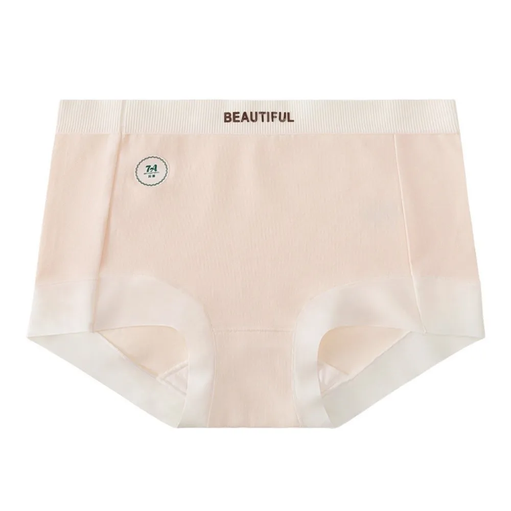 Lettre anglaise femmes coton culottes coton entrejambe taille moyenne Shorts coton slips sous-vêtements sans couture coton caleçons usage quotidien