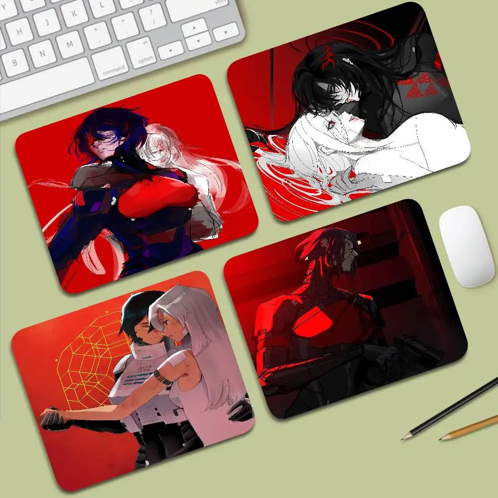 Mouse Pad Small Office Table Mats Computer Accessories Washable Non-slip Rubber With Precision Lock Dark Scary Game S-Signalis