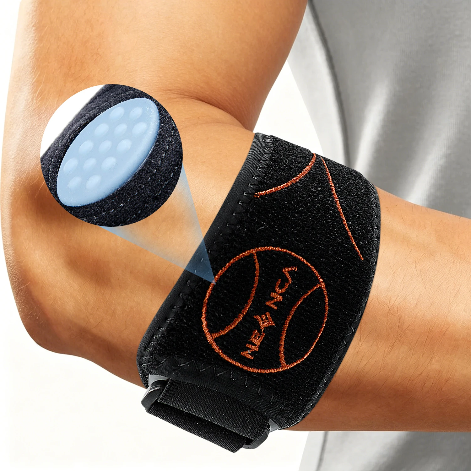 NEENCA Tennis Elbow Brace Adjustable Golfers & Tennis Elbow Strap for Men Women Tendonitis Pain Relief Support for Sports