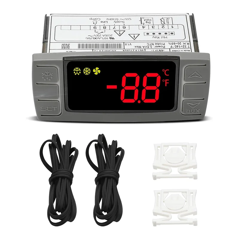 BNVN-For Dixell XR02CX-4N1F1 Temperature Controller, Replace For Dixell Temperature Controller Fit For Refrigerators/Freezer