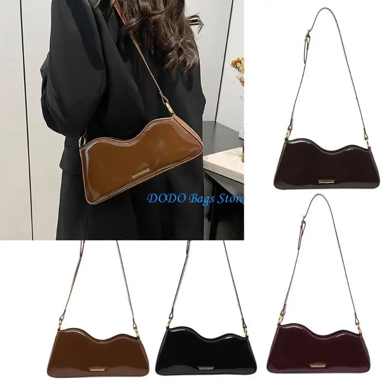 حقيبة يد نسائية أنيقة حقيبة الإبط بلون حقيبة كتف السيدات حقيبة التنقل العصرية حقيبة تحت الإبط حقيبة تسوق #4