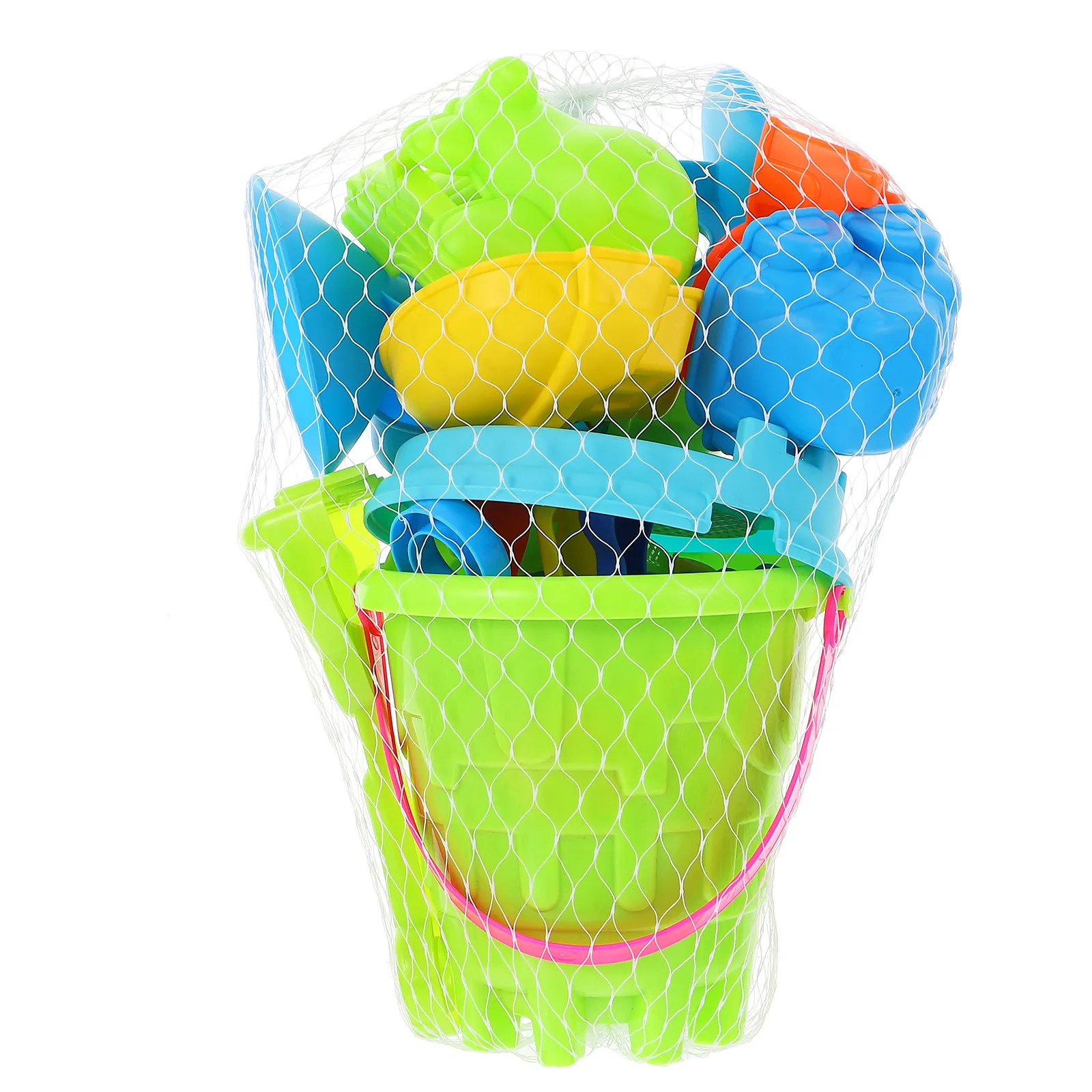 25pcs-castle-bucket-beach-playing-set-for-toddlers-lightweight-compact-durable-abs-sand-molds-pool-use
