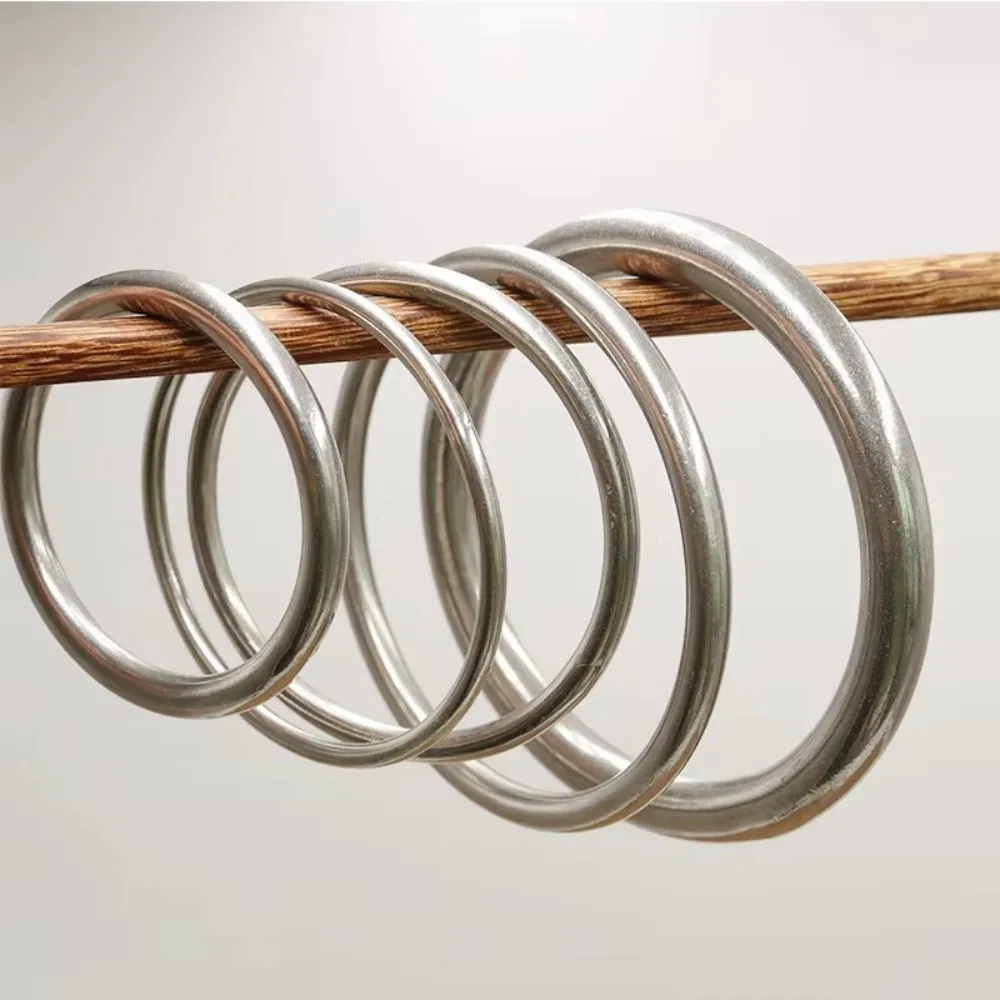 M4 M8 Stainless Steel Rings Anti Corrosion Rust Resistant Yoga Hanging Rings Seamless Smooth Surface O Rings Yoga Training