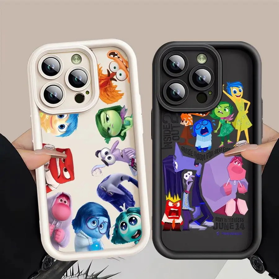 Disneys Inside Out 2 Phone Case for Apple iPhone 15 16 Pro Max 13 14 Plus 12 11 Pro plus Matte