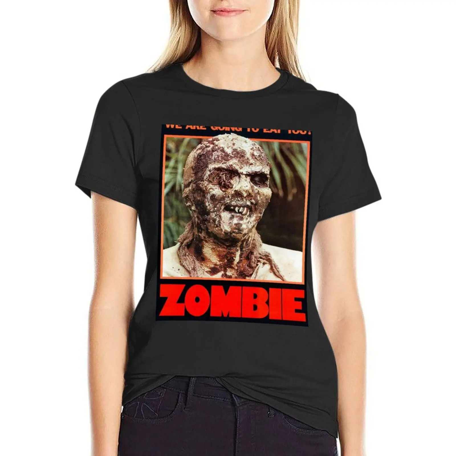 

Zombie T-Shirt quick-drying funny cotton t shirts Women