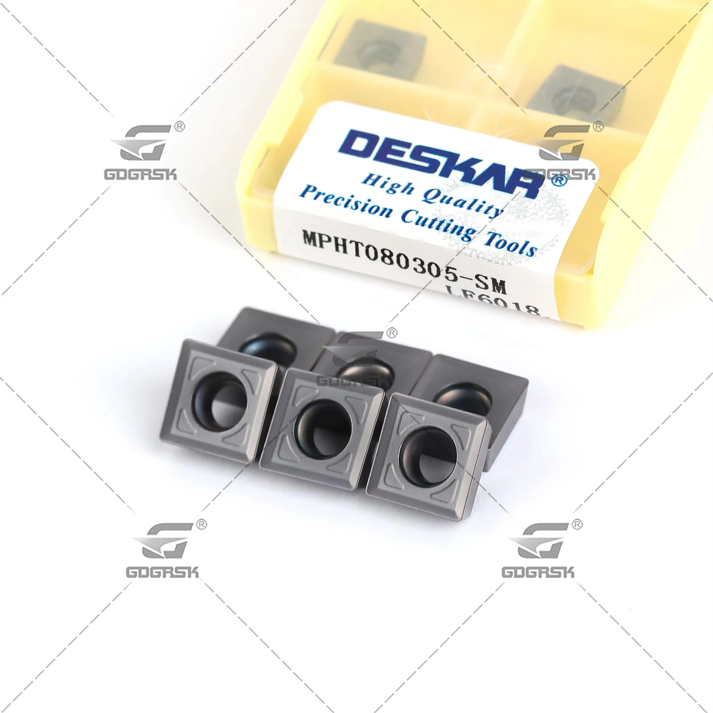 DESKAR Numerical Control Lathe MPHT120408/080305/060304 SM LF6018 Three Sided Milling Cutter Inserts Processing Stainless Steel