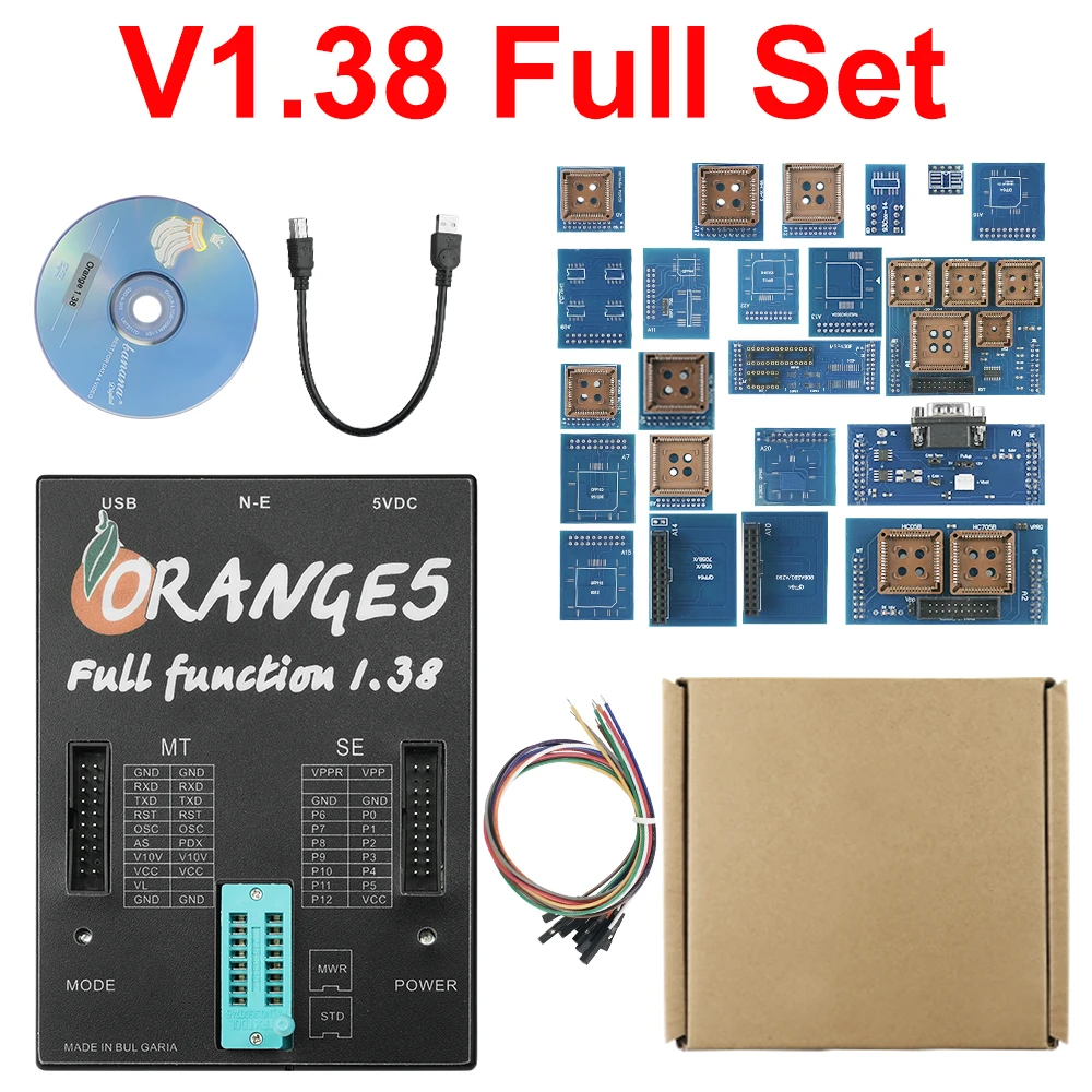 

Full Actived Orange 5 Super Pro V1.38 Professional Programming Device with Full Adapters Orange5 Super Plus OBD2 Auto Programmer