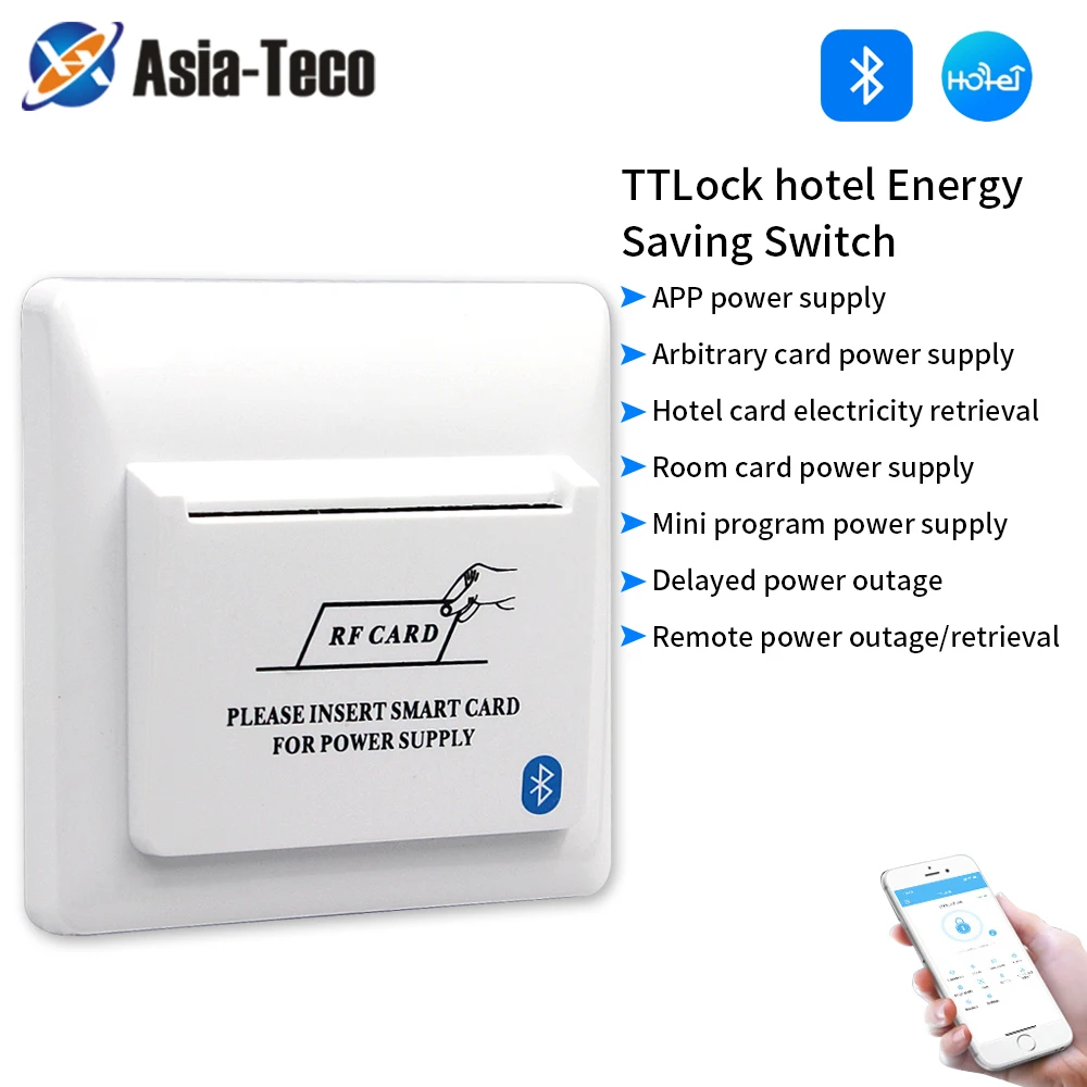 

Wall Mount Access Control Energy Saving Switch for TThotel Hotel Room Key 13.56Mhz Card electronic induction switch Saver