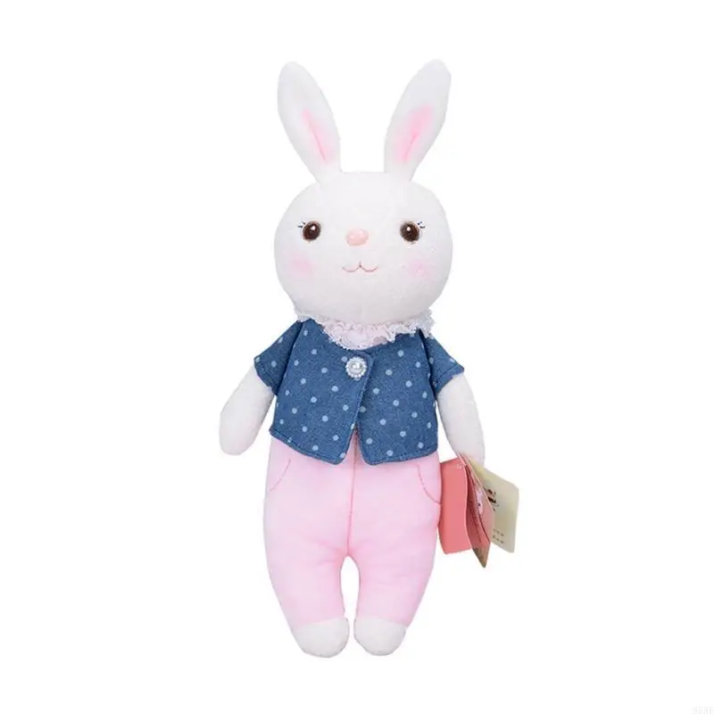 

95AE Plush Figure Rabbit for Doll Bunny Zodiac Sleeping Toy for Baby Girls