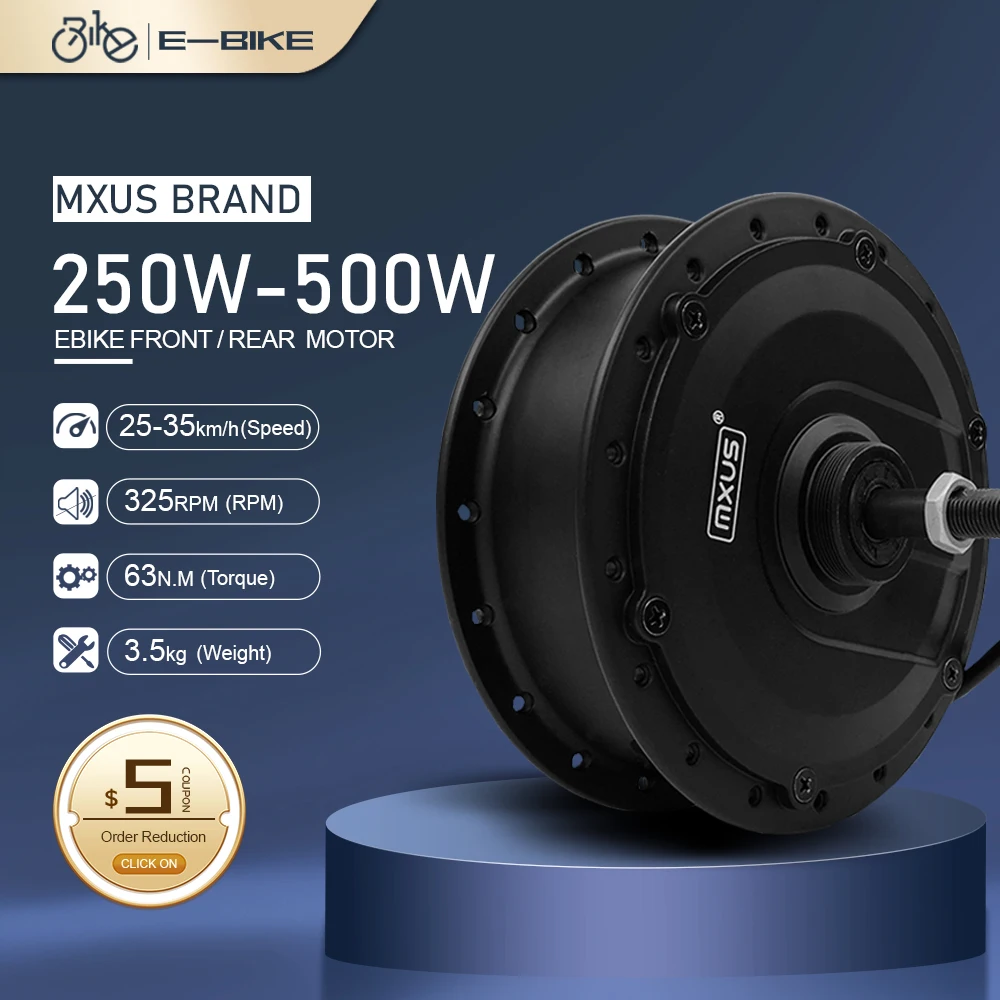 

MXUS Motor 250W 350W 500W XF07 XF08 XF15 Ebike Motor Brushless Gear Hub Motor for Ebike Conversion Kit