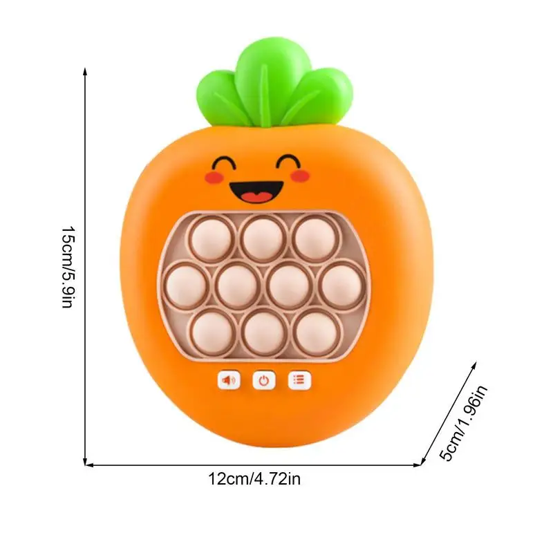 Pop Push Bubble Fidget Sensory Toys Whack A Moles Music Quick Press Bubble Game Machine Squeeze Stress Relief Toy For Kids Adult