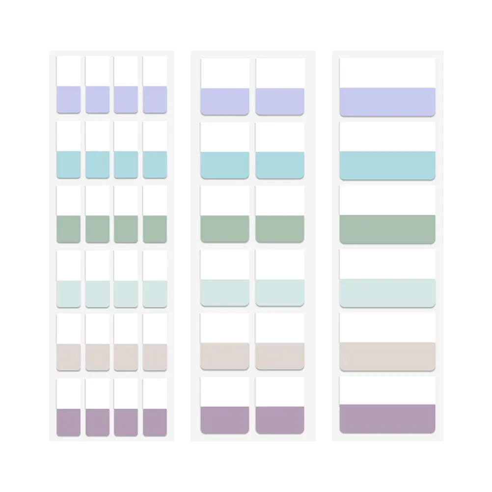 

Stickers Adhesive Document Writable Marker Pet Sticky Memo Pad Self adhesive Page Tabs Colorful Page Tags Book Tabs
