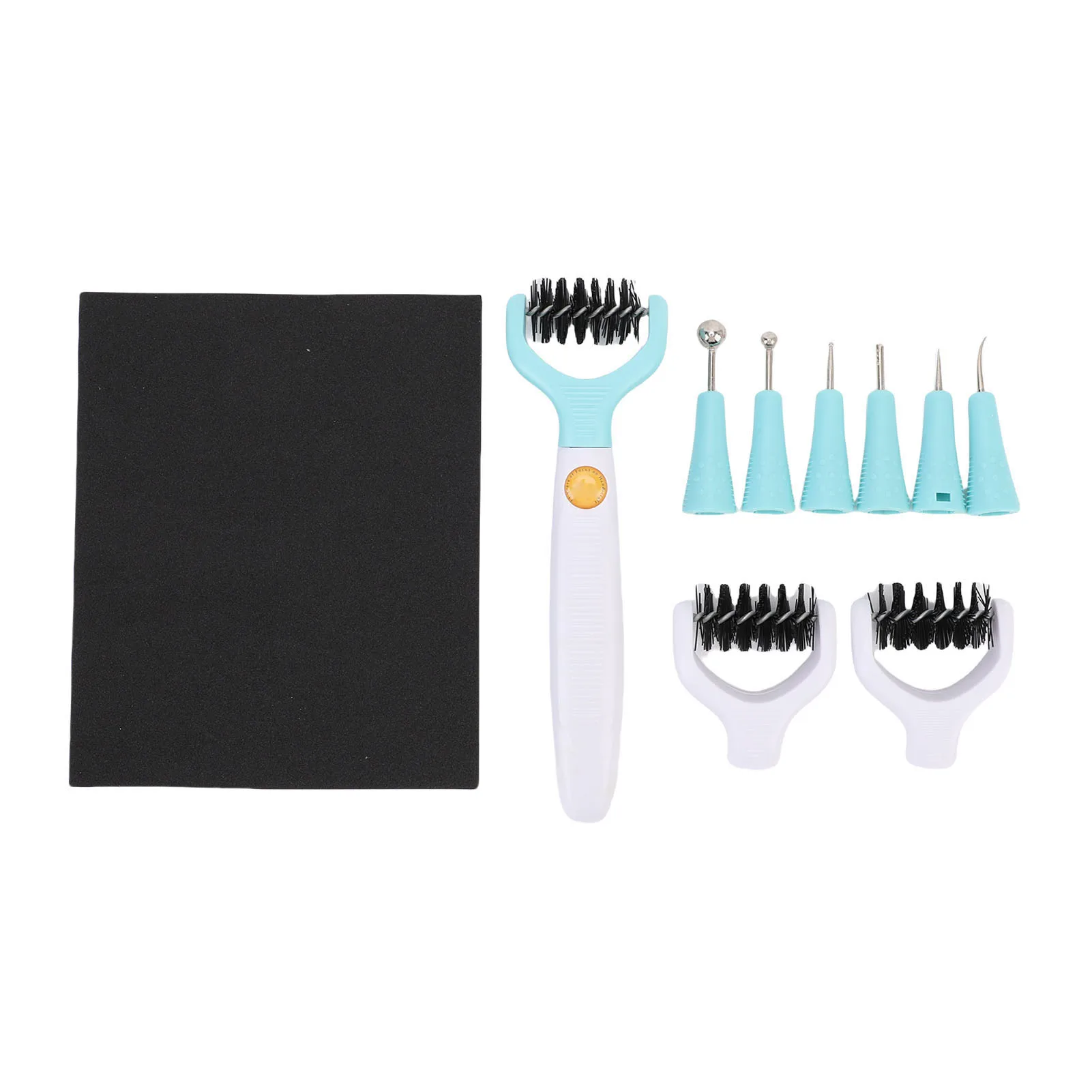 

10 шт., набор инструментов для лепки, кисть для форм, бумажный набор инструментов для изготовления цветов, тисненые режущие аксессуары, 3D изготовление бумажных цветов