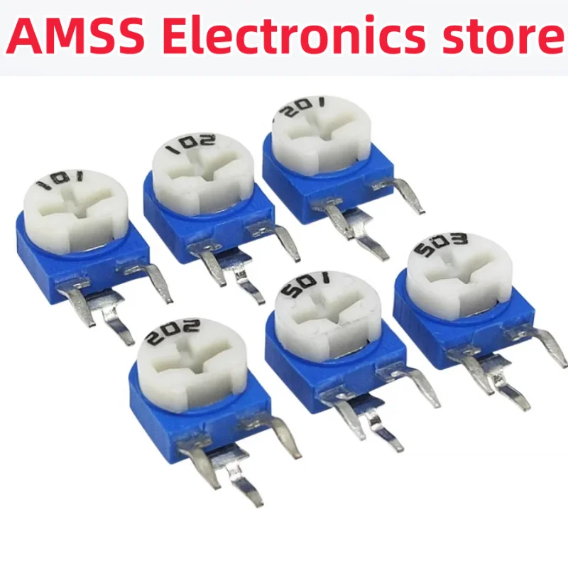 amss-10-шт-rm063-101-102-103-104-105-201-202-203-204-222-502-503-504-Синий-Белый-Регулируемый-Резистор-100r-1k-1m-2k-5k