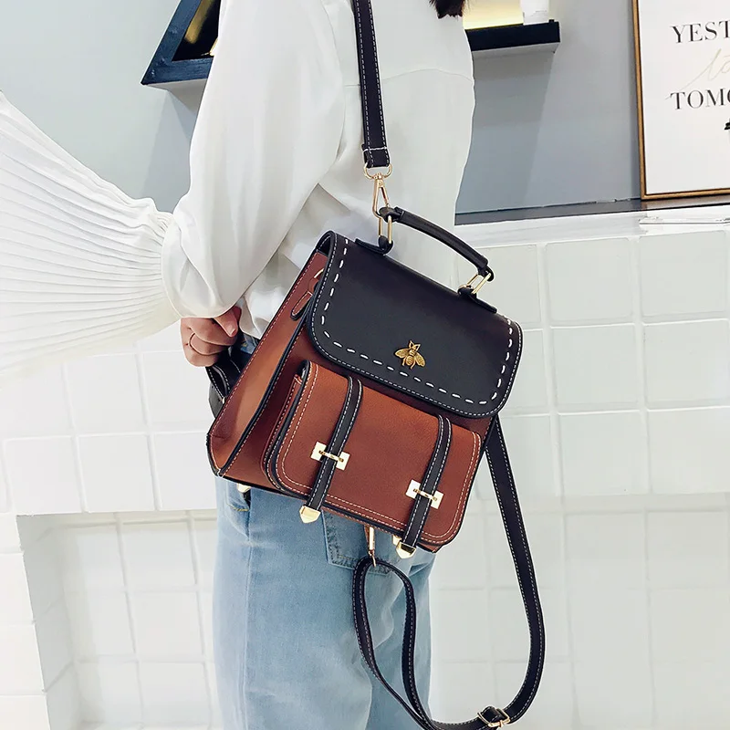 

Artistic Retro Sle Women's Bapa Faionable Briti School Bag Small Size oulder Bag Daily Use PU Leather Bag