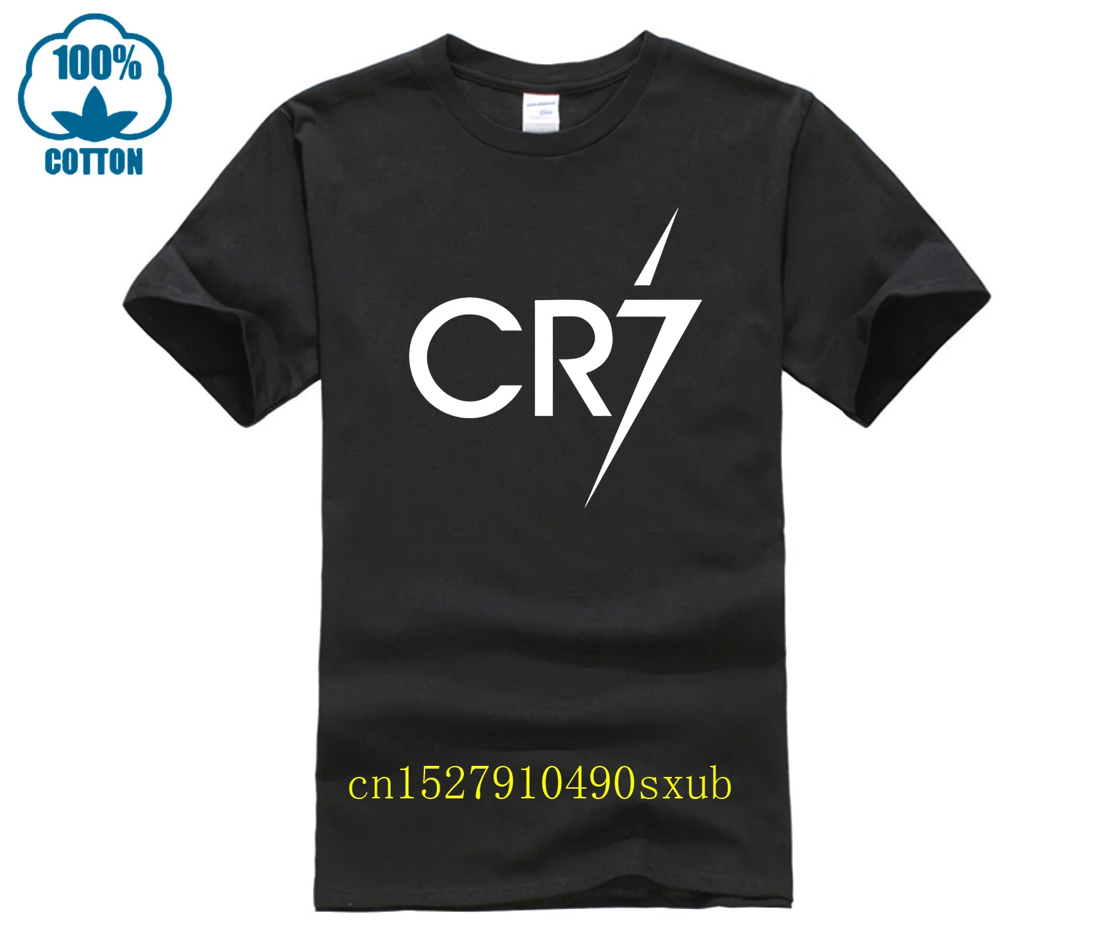 CR7 Cristiano Ronaldo T-shirt Top New Fashion Cotton Short Sleeve Round Neck