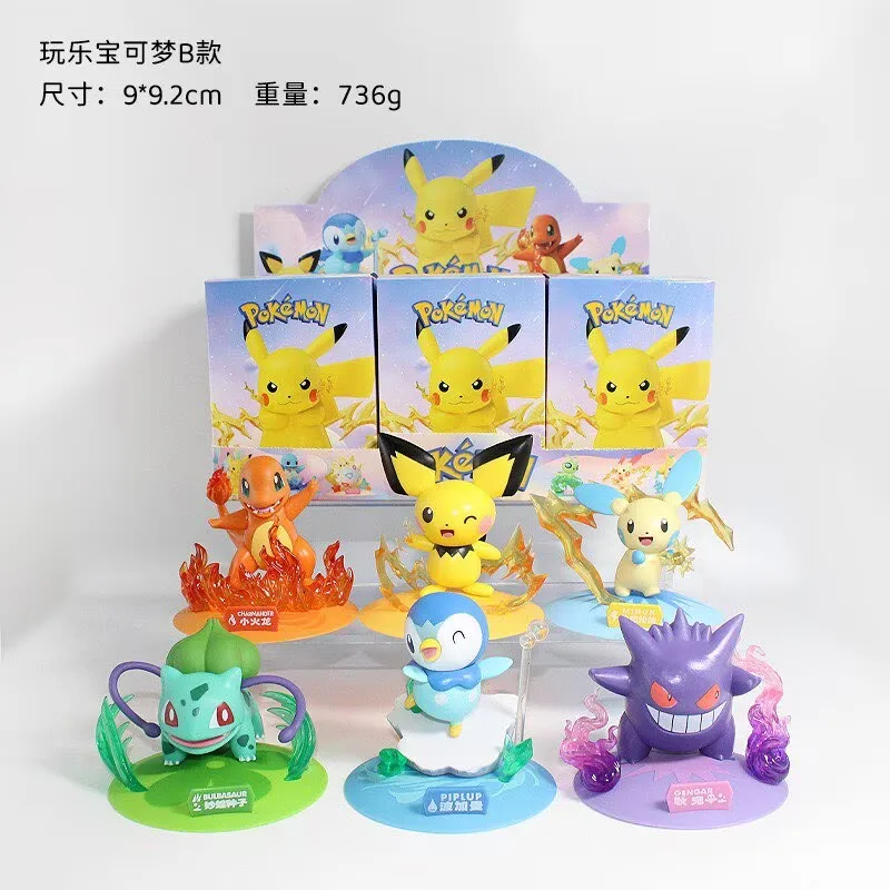 Anime Pokemon Celebi Jirachi New Figure Cute Statue Pvc Action Figurine Collectible Model Toy Gift