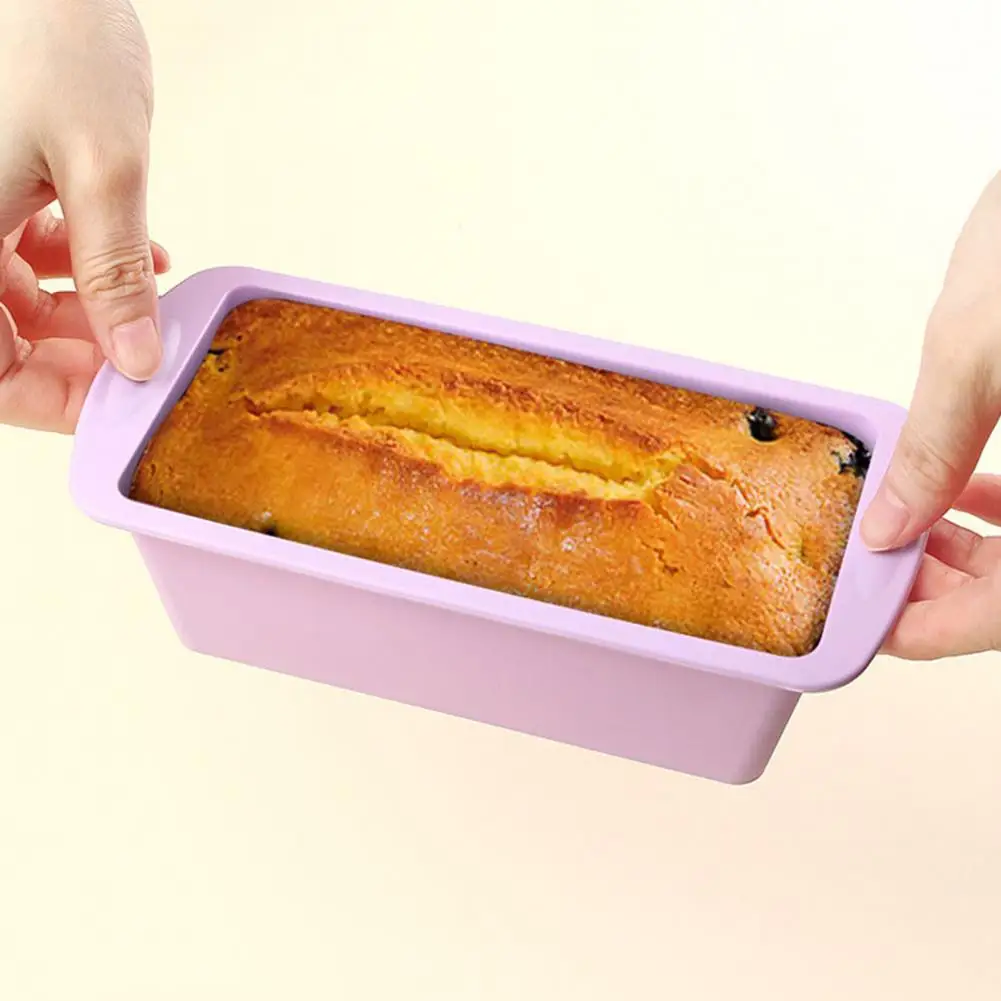 

Nonstick Silicone Bread and Loaf Pans with Handles Oven Safe Non-stick Heat-resistant Bread Baking Tray Pastry Tools