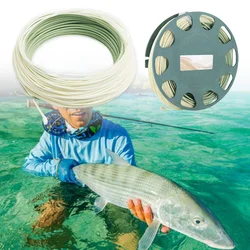 Outbound Short Fly Fishing Line 100FT Weight Forward Saltwater Fly Line With 2 Welded Loops For River Lake Fishing Line 6-10wt