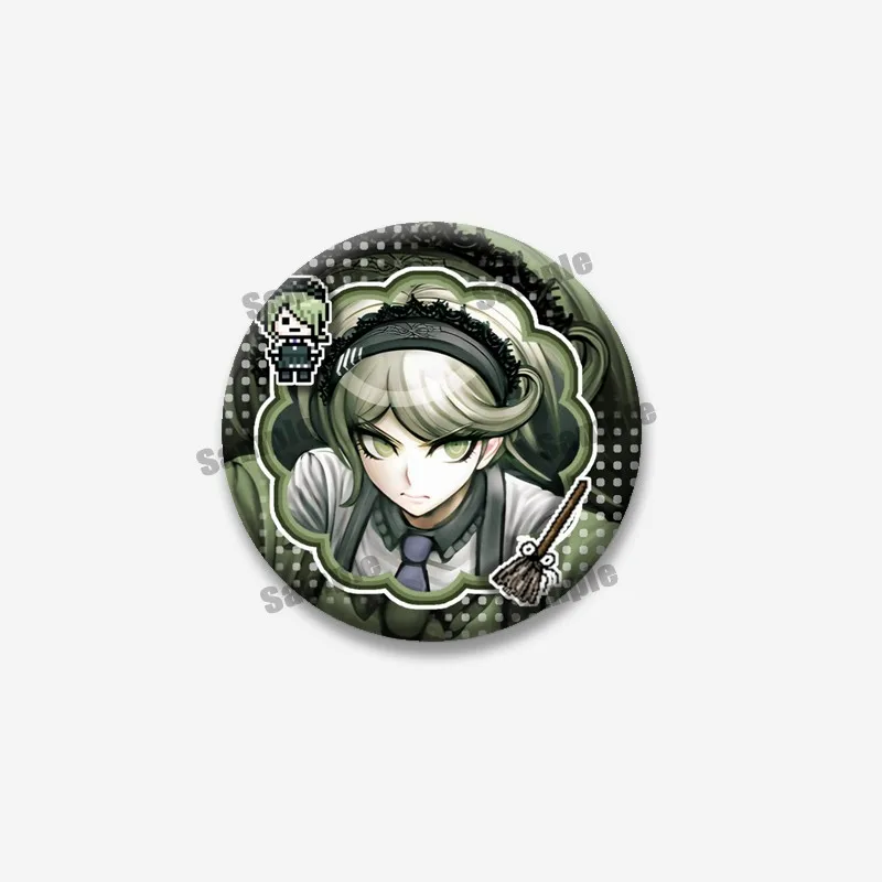 Anime Game Danganronpa Round Brooches Naegi Makoto Kirigiri Kyoko Maizono Sayaka Cartoon Badge Bag Jeans Lapel Pins Jewlery Gift - view 6