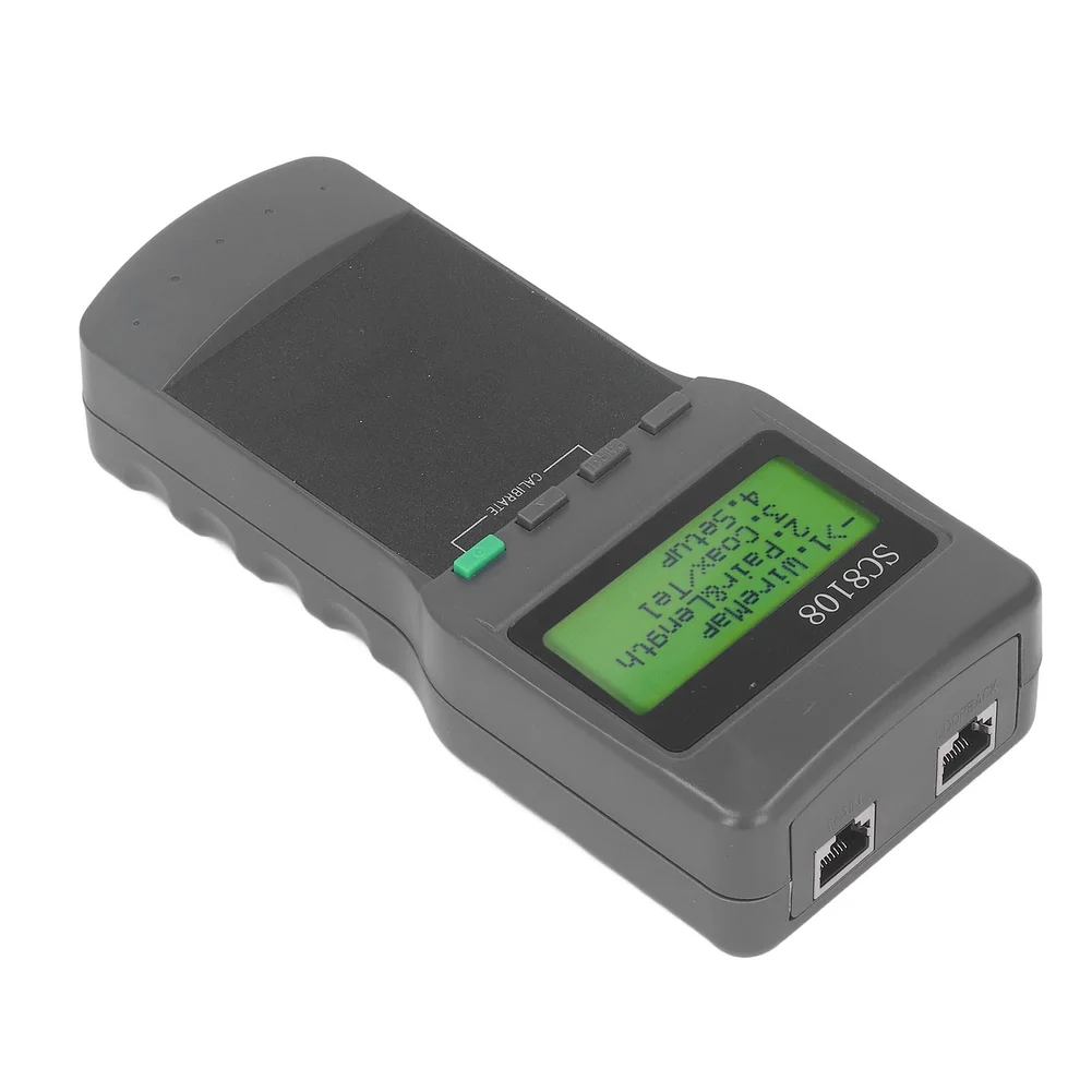 SC8108 Cable Tester with Compact Design for Easy Transport and Use in Tight Spaces During Network Infrastructure Deployment