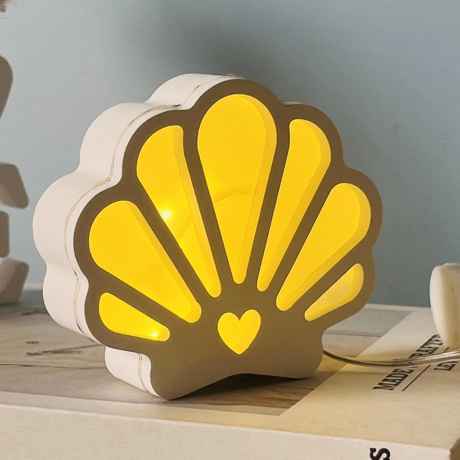 DIY Ocean Atmosphere Lamp Shell Shape Storage Box Silicone Mold Ocean Shell Prop Decoration Gypsum Dropping Mold