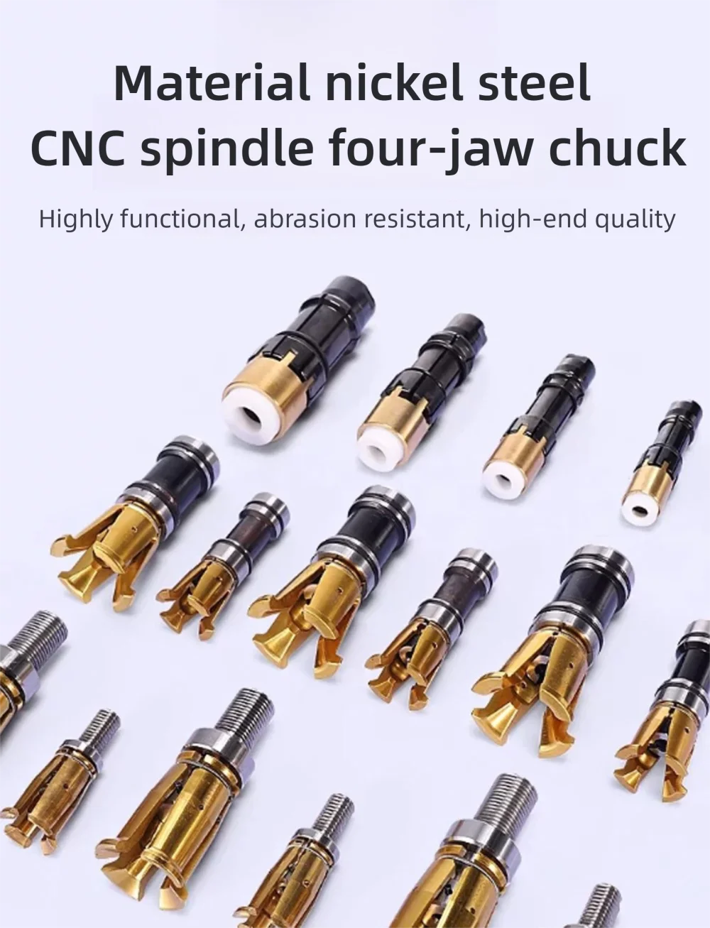 CNC Spannwerkzeughalter Vierklauen-Spannzange Spindelgreifer BT30/40/50-45 ° HSK32/40/50/63 ISO25 Bearbeitungszubehör Drehmaschinen-Spannzange – Detail 6
