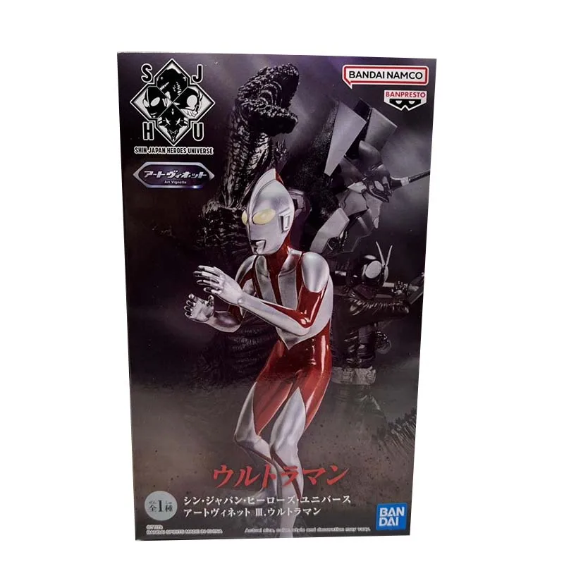 BANDAI Original Banpresto New Universe Hero Godzilla Ultraman EVA-01 Kamen Rider PVC 15cm Collectible Boxed Ornaments Model Toys