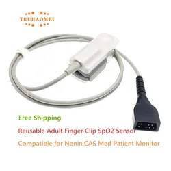 For Nonin 7 Pin SPO2 Sensor 8500 8700 Reusable Adult Pediatric Neonatal Pulse Oximeter Probe SAO2 Patient Monitoring Heart Rate