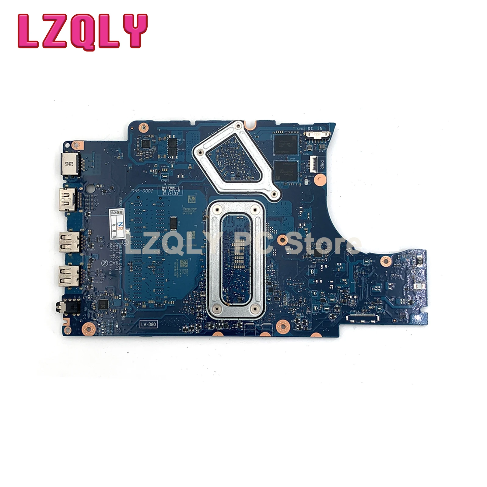 For Dell Inspiron 15 5567 5767 Laptop Motherboard BAL20 LA-D801P With I5 I7 CPU DDR4 CN-0CV3V4 0Y8N7H 06682Y 02PVGT