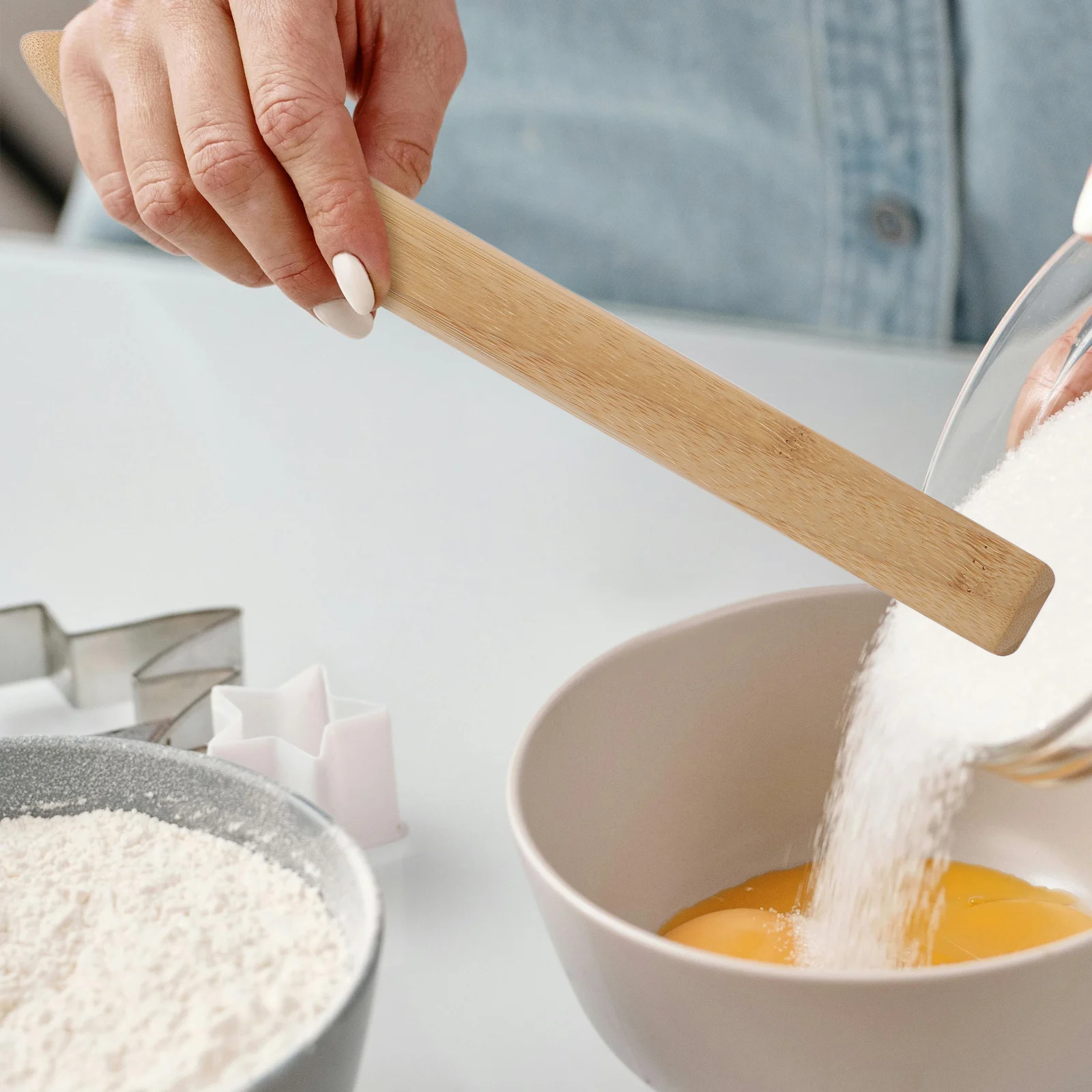 

Stirring Rod Bread Mixer Wooden Cooking Paddle Dough Whisk H Tool Versatile Design Easy Clean Firm Material Comfortable Grip
