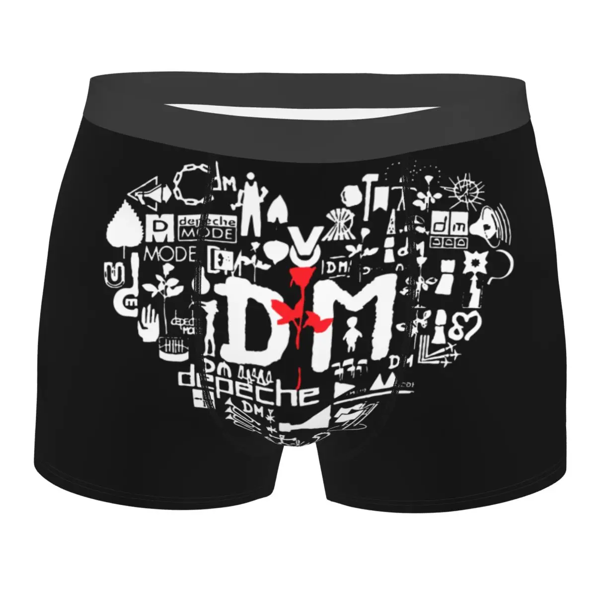 Custom Male Cool Heavy Metal Rock Band Depeche Cool Mode Underwear Boxer Briefs Men Breathbale Shorts Underpants