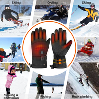 Heating Ski Gloves, Winter Heating Gloves, Warm And Rechargeable Snow Motorcycle Warm Gloves For Men And Women
