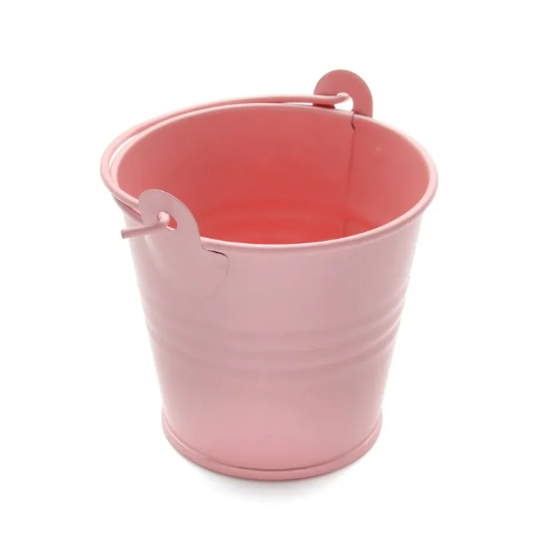 Mini fusto barile tinta unita piccolo secchio di ferro giardino domestico piantagione di piante grasse vaso di fiori decorazione del cestino di stoccaggio di articoli vari da tavolo