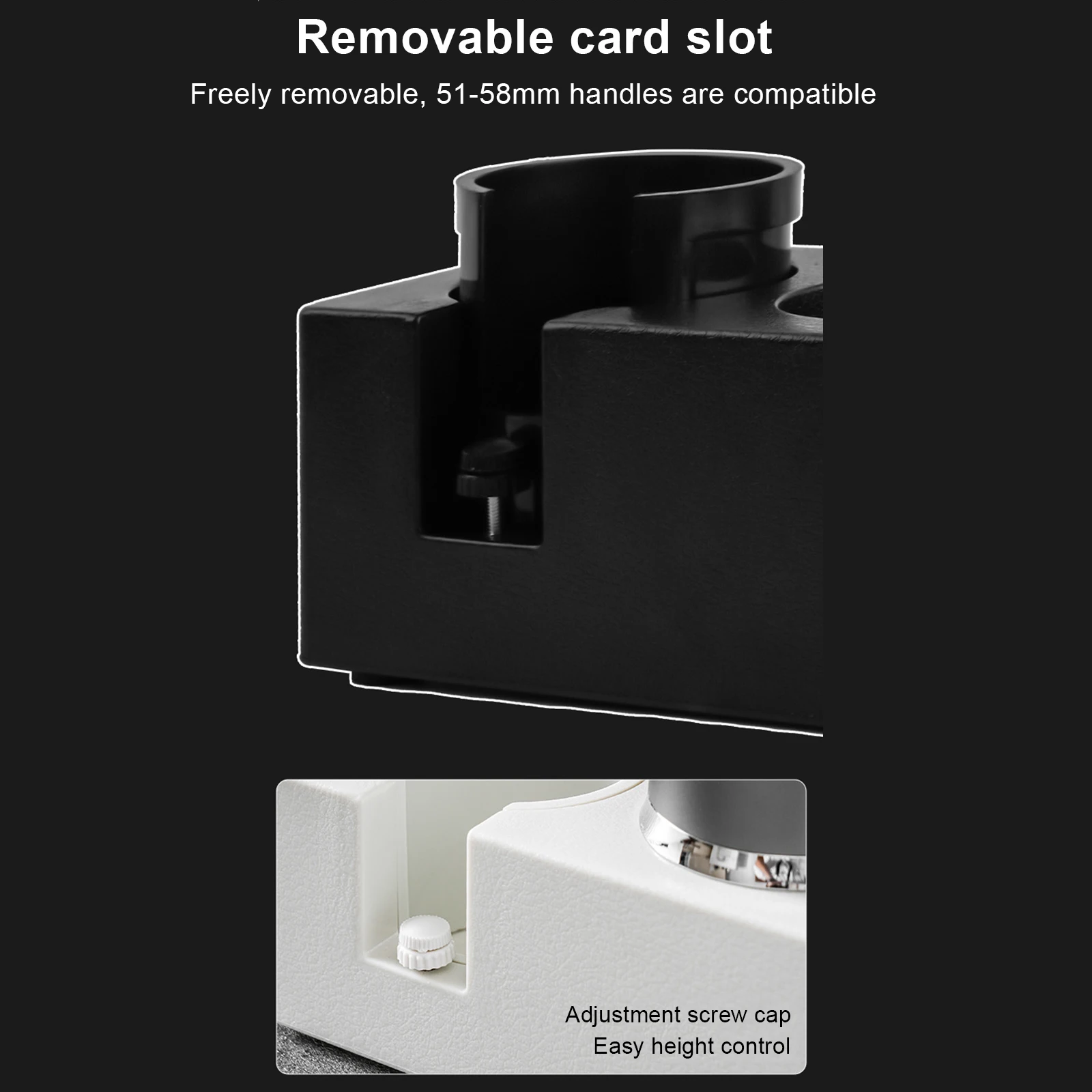 51-58MM Coffee Tamper Station Power Holder Handle Height Adjustable Mat Rack Stand Portafilter Powder Presser Base Coffee Maker