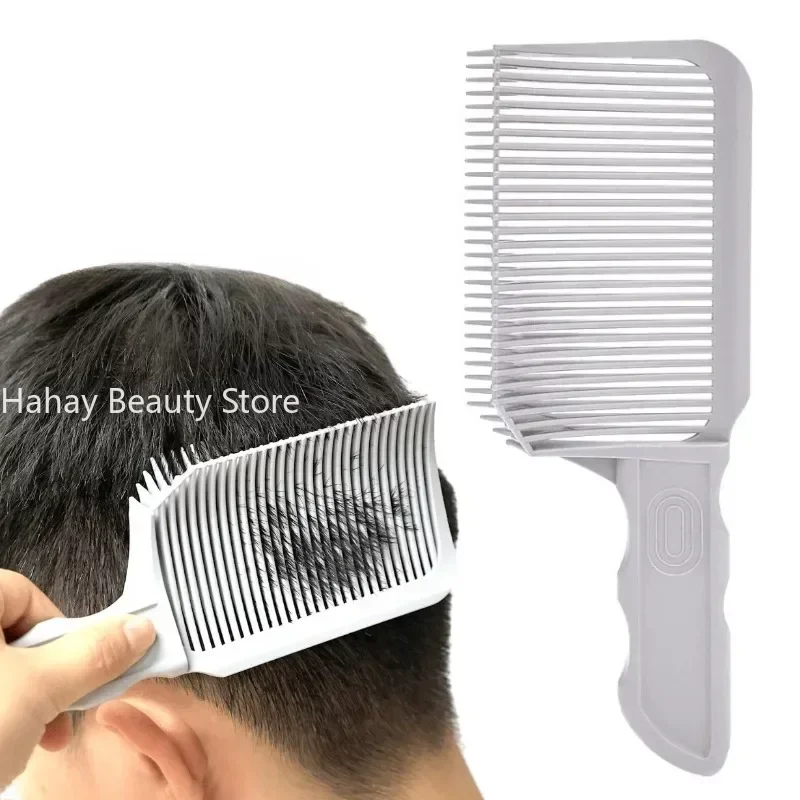 Fading Comb Professional Barber Clipper Blending Flat Top Hair Cutting Comb For Men Heat Resistant Fade Brush Barber Accessories