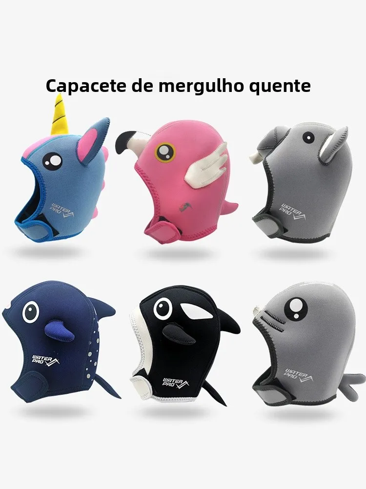 casquette-de-plongee-chaude-avec-protection-des-oreilles-dessin-anime-protection-uv-chapeau-sous-marin-camera-d'exterieur-durable-equipement-de-voyage